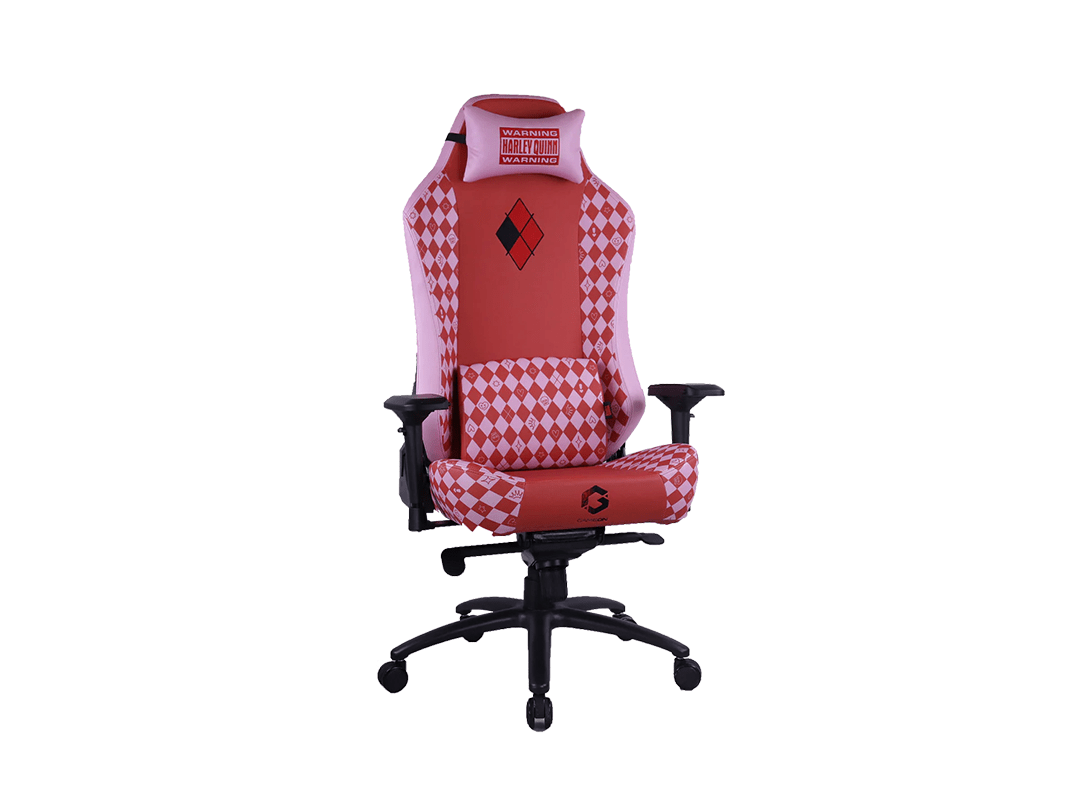 GAMEON x DC Licensed Gaming Chair With Adjustable 4D Armrest & Metal Base - Harley Quinn in Qatar GAMEON x DC Licensed Gaming Chair With Adjustable 4D Armrest & Metal Base - Harley Quinn in Qatar